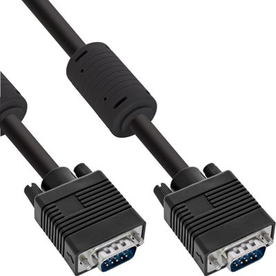 InLine S-VGA Cable 15-Pin HD Male/Male 7 m Black