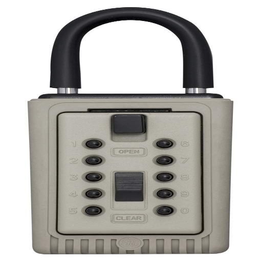 Kidde AccessPoint 001404 KeySafe 3-Key Portable Push Button Key Safe Box, Clay