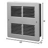 King WHF2415 1500-Watt 240-Volt Wall Heater, White view 4