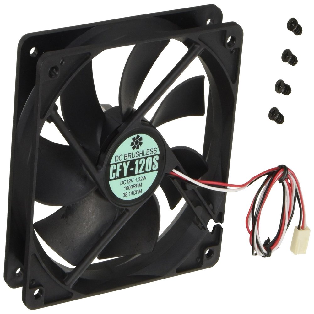 Ainex CFY-120S Case Fan, 4.7 inches (120 mm), Silent Type