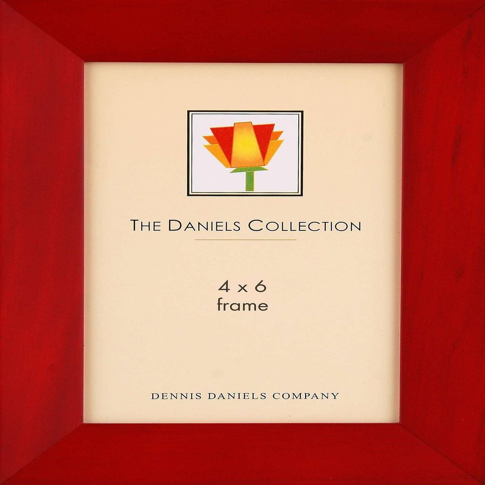 Rich bevelled Rosewood stained 4x6 classic by Dennis Daniels - 4x6