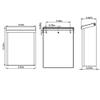Gibraltar Mailboxes Designer Locking Medium Capacity Galvanized Steel White, Wall-Mount Mailbox, DVKW0000, 9.7 x 4.4 x 12.6 inches view 4