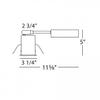 WAC 2.5in Low Voltage Remodel Recessed Housing with MR16 Lamp Socket view 2