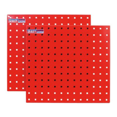 Sealey TTS05 Perfotool Storage Panel, 500mm x 500mm, Red, Pack of 2