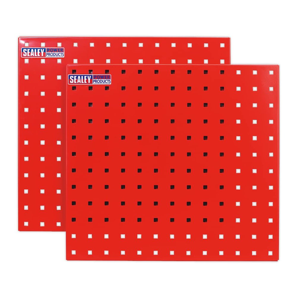 Sealey TTS05 Perfotool Storage Panel, 500mm x 500mm, Red, Pack of 2