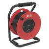 Sealey CR50/1.5 Cable Reel 50m 4 x 230V 1.5mm Heavy-Duty Thermal Trip view 1