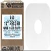 (750) Archival Quality Acid-Free Heavyweight Paper Inner Sleeves for 12 inch Vinyl Record Albums #12IW view 1