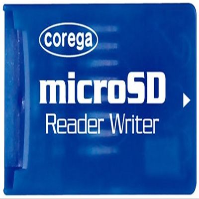 corega CG-MICSDCRBL MicroSD Card Reader Writer (Blue) corega CG-MICSDCRBL