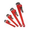 K Tool International 49000 Adjustable Pipe Wrench Set for Garages, Repair Shops and DIY, Drop Forged Steel Jaws, Cast Iron Body, Sizes include 8", 10", 14", 18", Red, 4 Piece view 2