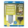 Steel City E971FBDI-2 One-Gang Drop in Floor Box with Hole Saw, 11.8 Cubic Inches, Non-Metallic with Brass Cover, Pre-Wired Single Receptacle view 4