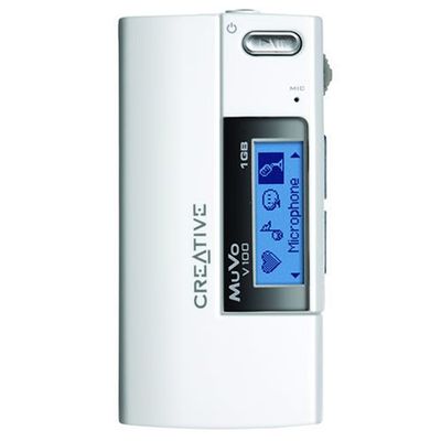 1GB Muvo V100 MP3 Player White/black Eng/(Reconditioned)
