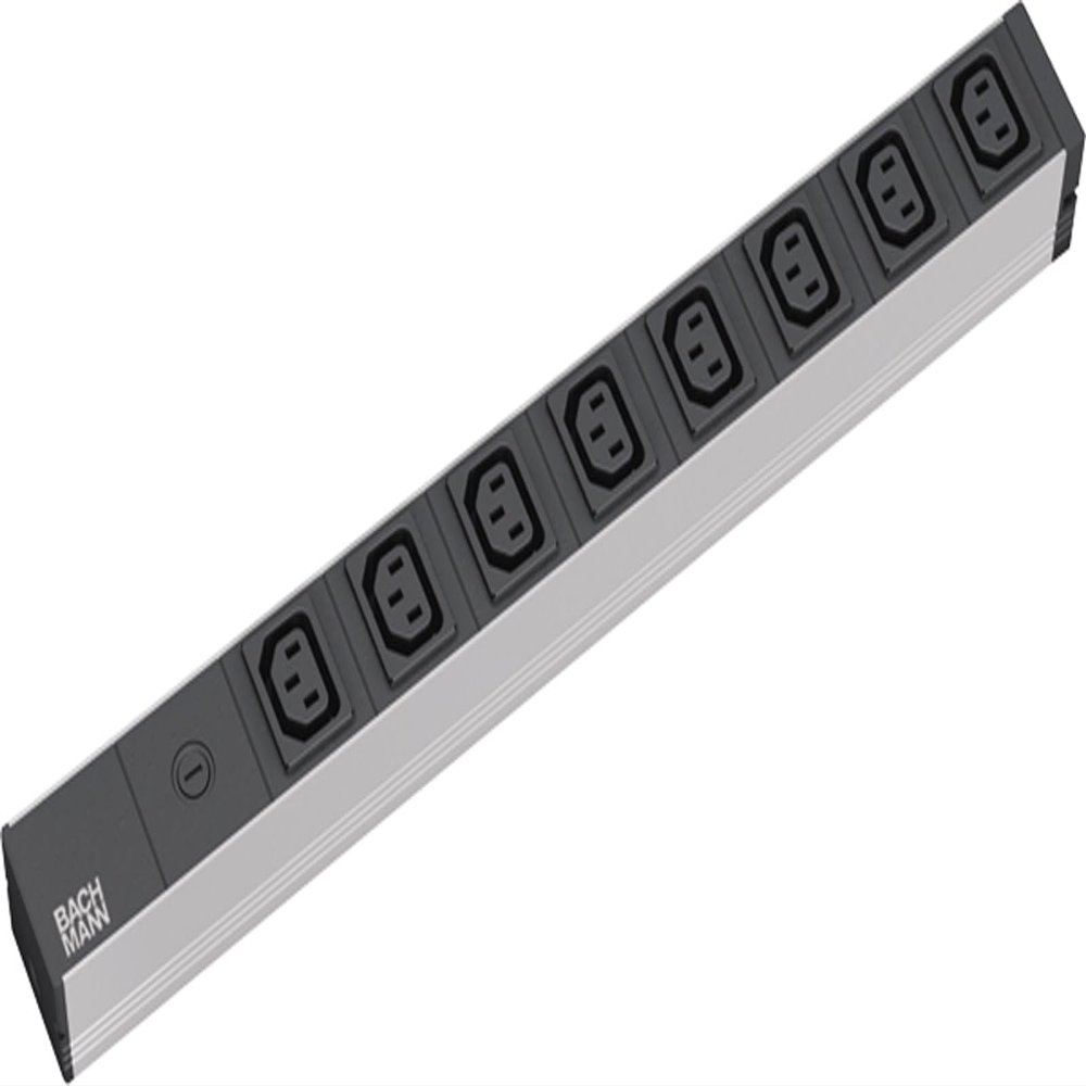 Bachmann IT PDU 19 Zoll Steckdosenleiste 8x C13 1HE mit Schutzkontaktstecker (333.408)