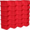 Akro-Mils 30220 AkroBins Plastic Storage Bins, 7"x4"x3", Red, 24-Pack view 1