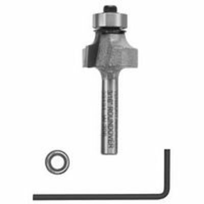 Vermont American 23131 3/16-Inch Radius Carbide Tipped Roundover and Bead Router Bit, 2-Inch Ball Bearing 2-Flute 1/4-Inch Shank
