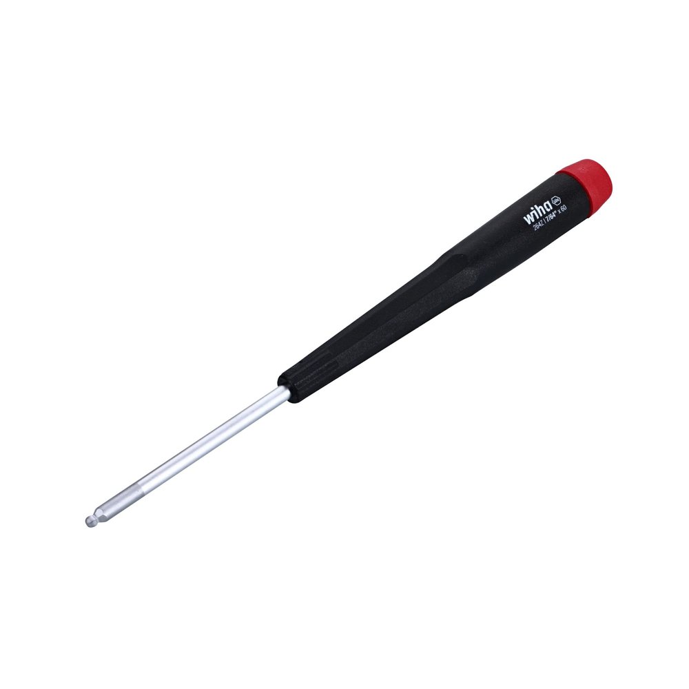 Wiha 96427 Ball End Hex Inch Screwdriver with Precision Handle, 7/64 x 60mm