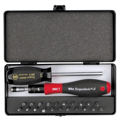 Wiha 28590 TorqueVario-S Micro Bit Set, 24 Piece
