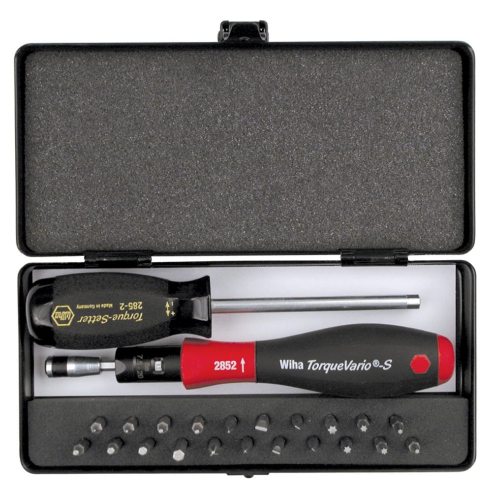 Wiha 28590 TorqueVario-S Micro Bit Set, 24 Piece