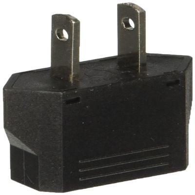 Ckitze Japan, Philippines Travel Europe to USA Power Plug Adapter - Round to Flat - European to American Outlet - for Mobile Cell Phone, Laptop, Tablet Chargers and More