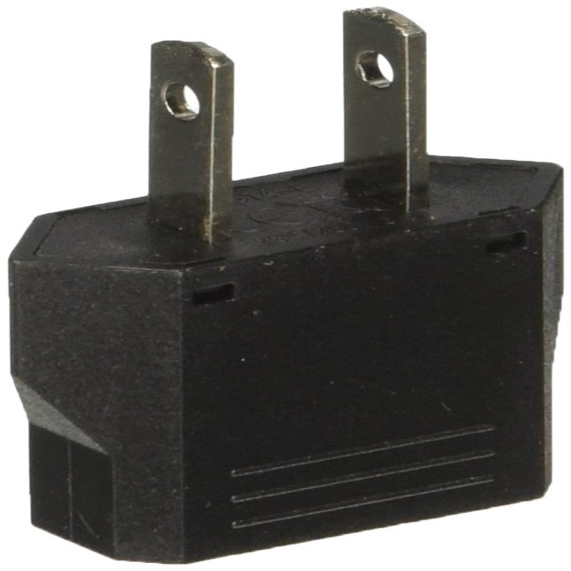 Ckitze Japan, Philippines Travel Europe to USA Power Plug Adapter - Round to Flat - European to American Outlet - for Mobile Cell Phone, Laptop, Tablet Chargers and More