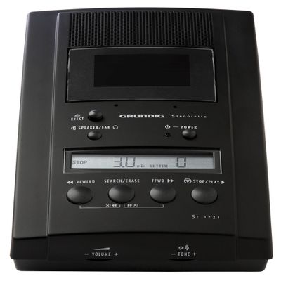 Grundig 3221 Steno Cassette Transcriber NOT MICROCASSETTE