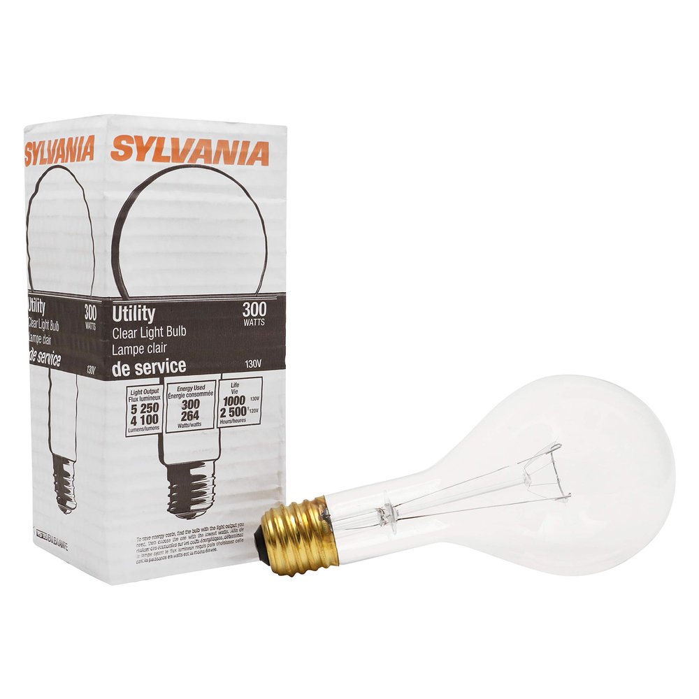 Sylvania PS35 Incandescent Flood and Spot Light, 300W, 1 Pack, Clear