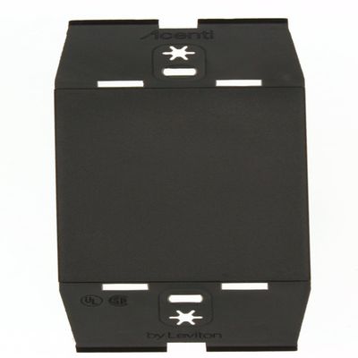 Leviton ACW14-E Blank Acenti Wallplate Insert, Engineering Grade Polymer, Box Mount, Onyx