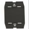 Leviton ACW14-E Blank Acenti Wallplate Insert, Engineering Grade Polymer, Box Mount, Onyx view 1