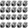 Leviton Extreme Quick Port Connector, 25-Pack, 61110-BG6, Gray view 4