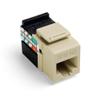 Leviton GigaMax 5E QuickPort Connector, Cat 5E, 5G108-RI5, Ivory view 1