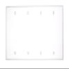 Leviton 4-Gang No Device Blank Wallplate, Standard Size, Thermoset, Box Mount, 88064, White view 1