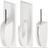 tesa Powerstrips Curtain Hooks - Self-Adhesive Curtain Hooks - Removable and Reusable - Up to 1 kg Load - 1 x 4 Pieces - White view 3