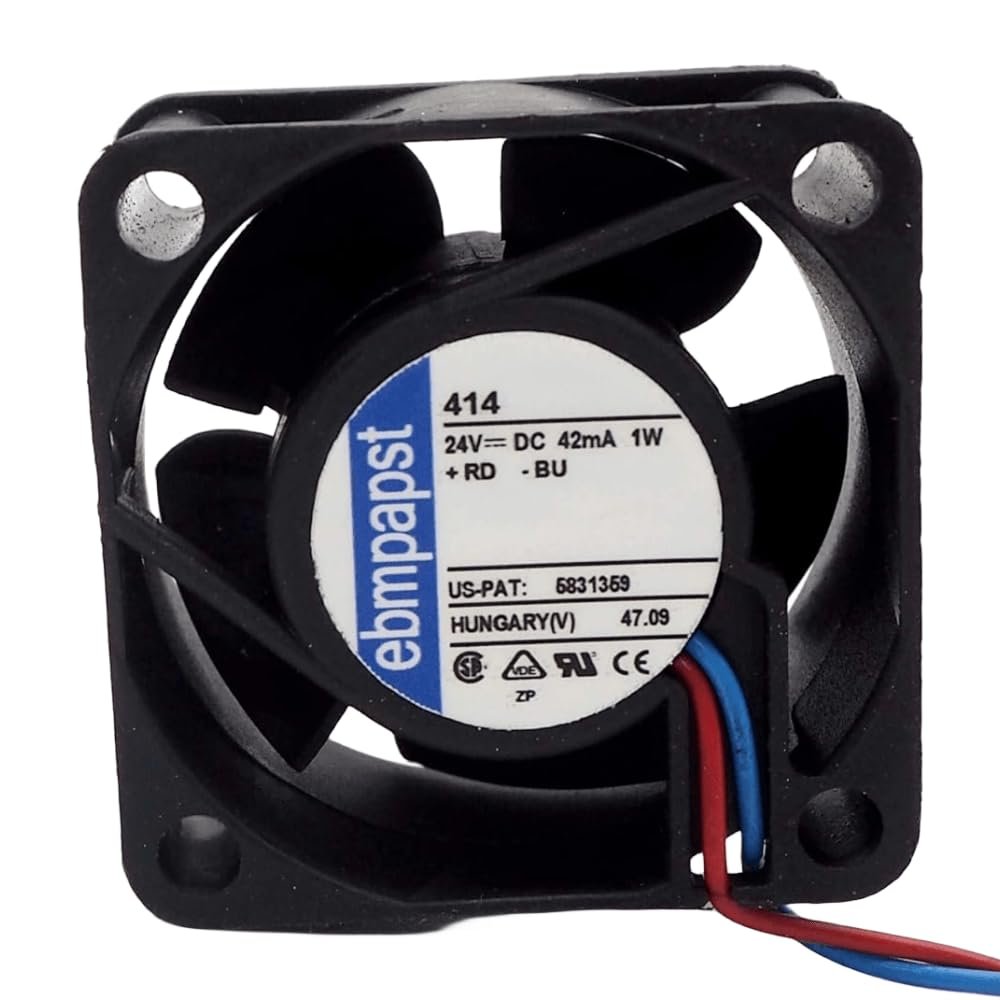 414 ebmpapst 24V 40mm Fan - 1W 1.6W 404020mm 2-Wire Cooling Fan
