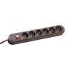 Bachmann SMART 6x Steckdose 1x Schalter Zuleitung 1,5m (381.450K) braun view 1