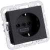 Gira Schuko 018828 Socket System 55 Anthracite, Charcoal view 1