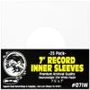 (25) Archival Quality Acid-Free Heavyweight Paper Inner Sleeves for 7 Inch Vinyl Records #07IW view 1