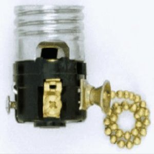 Satco 90-1139 Pull Chain Interior Mechanism with Screw Terminals, Color