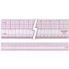 Westcott Beveled Graph Ruler, English/Metric, 2 x 18", Transparent (B-95) view 3