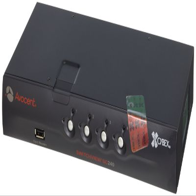 1X4 Sv Secure Switch PS/2 USB VGA CAC Reader Sup Intrusion Det