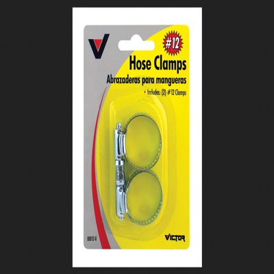 VICTOR Hose Clamp 1/2" - 1-1/4" Galvanized Band 2 / Card