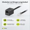 Goobay 68261 Modular Telephone Extension Cable, Black, 10m Length view 2