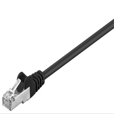 Goobay 69666 CAT 5e patchcable SF/UTP Black - CCA