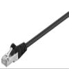 Goobay 69666 CAT 5e patchcable SF/UTP Black - CCA view 1
