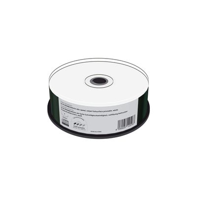 25-Pak 100-MIN 900MB 48X White Inkjet Hub Printable CD-R's by MediaRange
