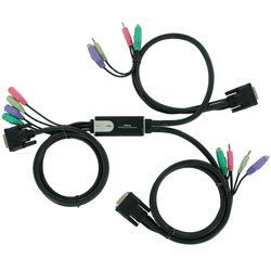  ATEN 2 DVI&PS/2KVM&AUDIO CS62D