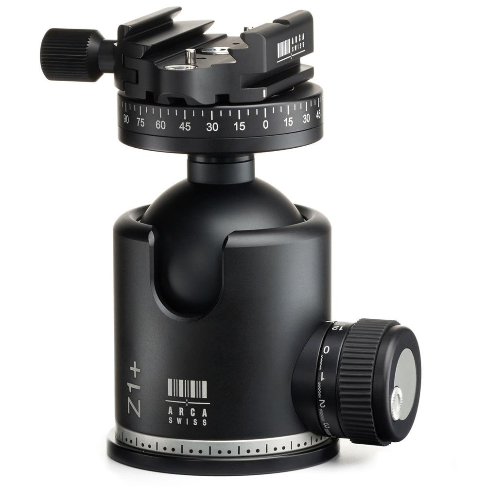 Arca Swiss Monoball Z1+ Double Pan Tripod Head with Quick Set Classic Device (Plate Not Included)