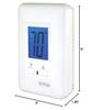 KING ES230-R MAX22 Electronic Line Voltage Non-Programmable Thermostat, 3-Wire, 208/240V, 22A view 2