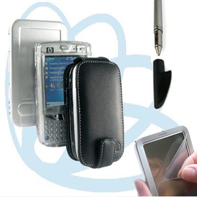 Proporta Essentials Bundle ( Qtek S200 Series) - Alu-Leather Flip Case