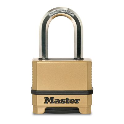 Master Lock Combination Padlock Heavy Duty Weatherproof Lock Brass M175XDLF