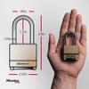 Master Lock Combination Padlock Heavy Duty Weatherproof Lock Brass M175XDLF view 2