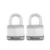 Master Lock M5XT Magnum Heavy Duty Outdoor Padlock with Key, 2 Pack Keyed-Alike view 1